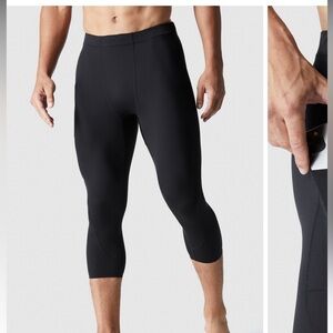 Men’s XS Fabletics Obsidian Baseline Tight 3/4 NWT